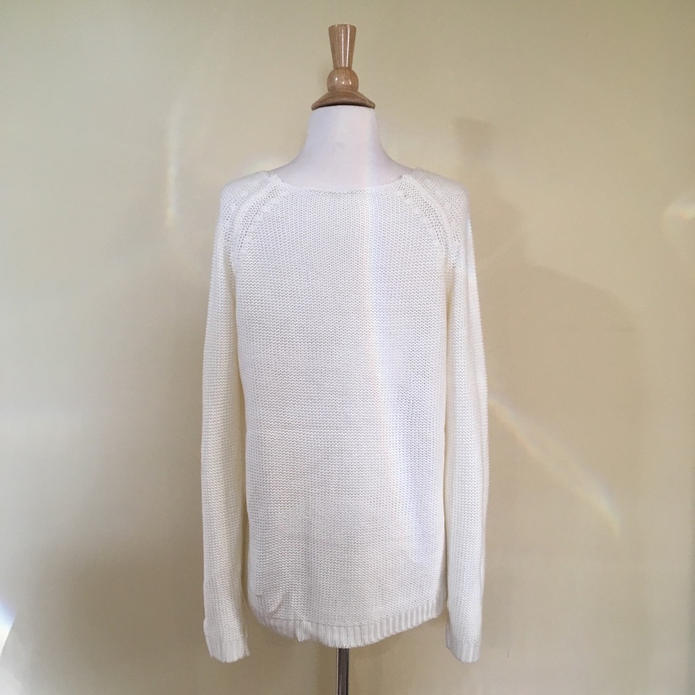 Copper Sequin High Low Chunky Sweater - Picture 5 of 5